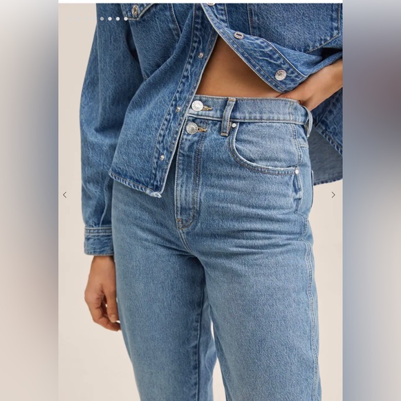 Mango High-rise tapered jeans ,Size 4 - Picture 3 of 5